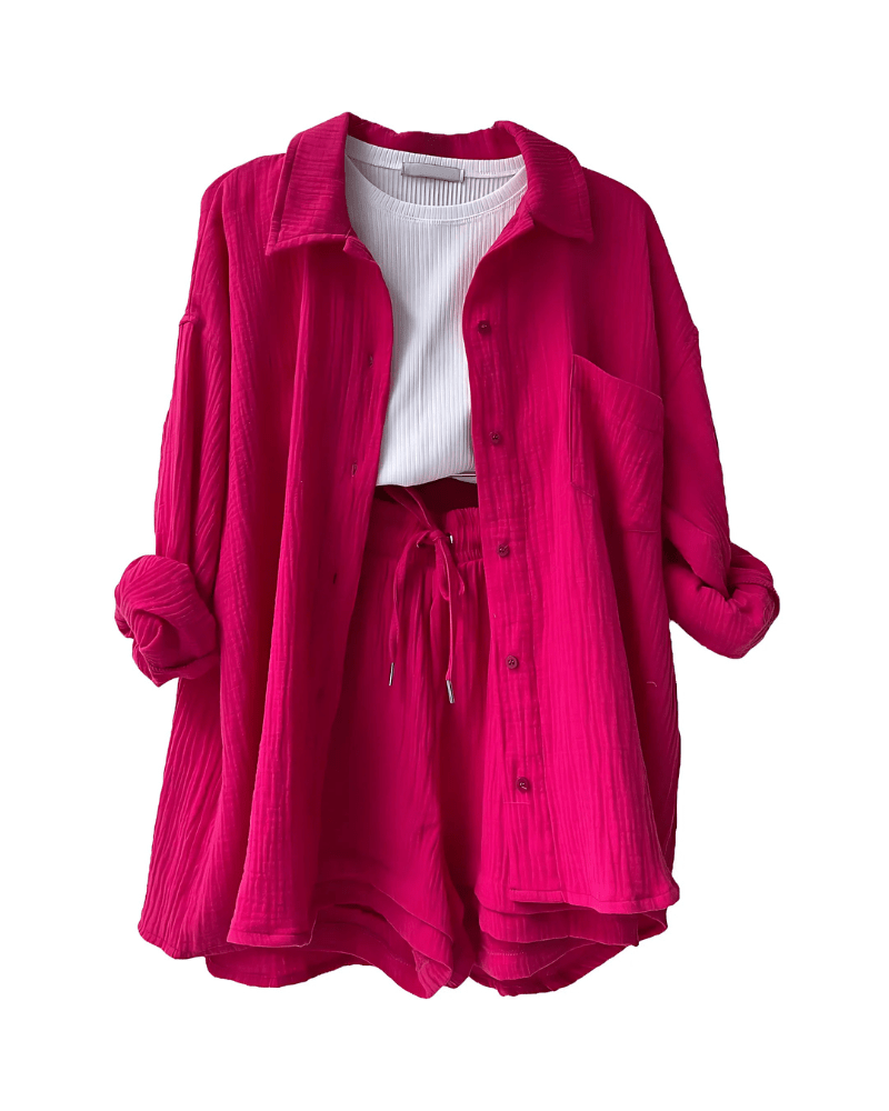 Set di pantaloni corti in cotone Maylee