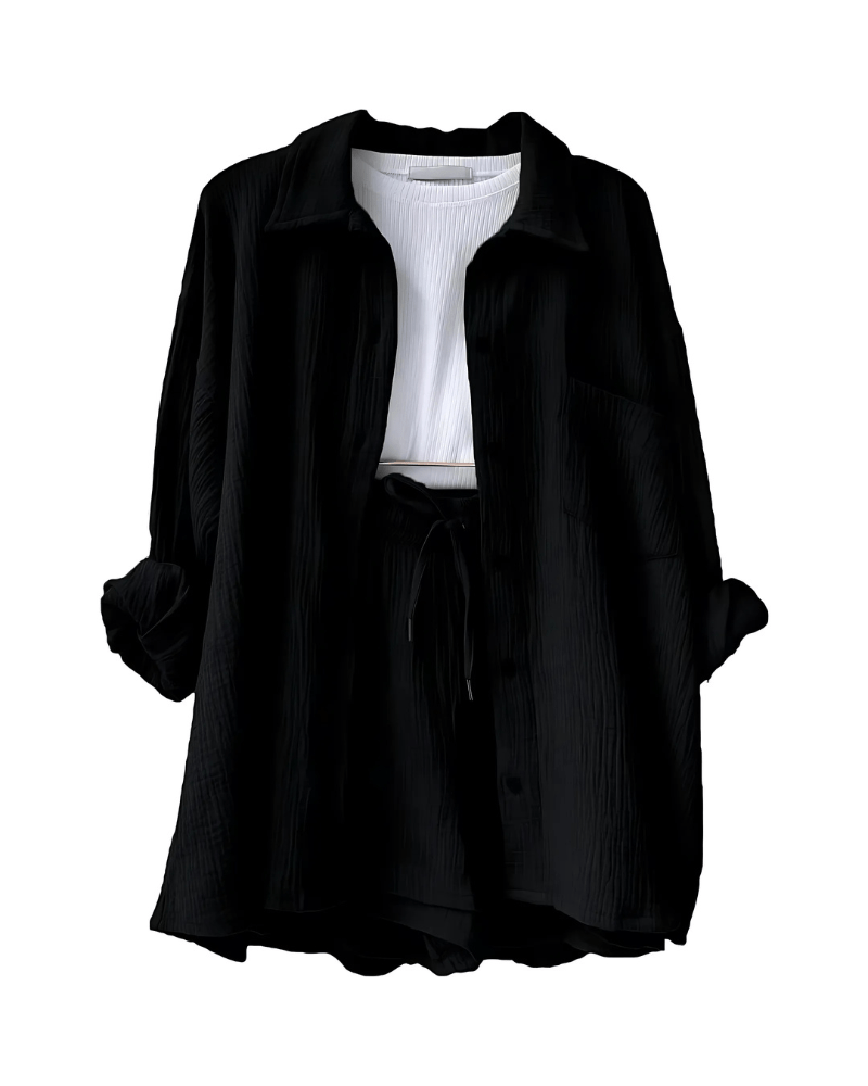 Set di pantaloni corti in cotone Maylee