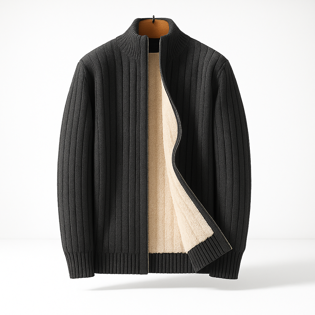 Jacob | Cardigan Zip in Cashmere Lussuoso