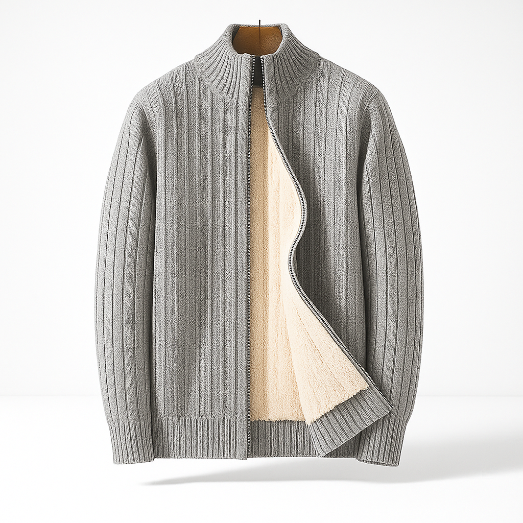 Jacob | Cardigan Zip in Cashmere Lussuoso