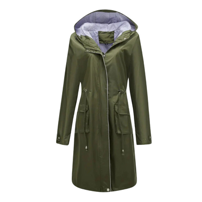 Naya™ Impermeabile Trench Coat con Cappuccio