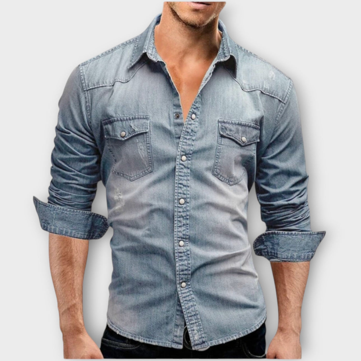 Camicia in Denim Moderna