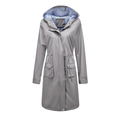 Naya™ Impermeabile Trench Coat con Cappuccio