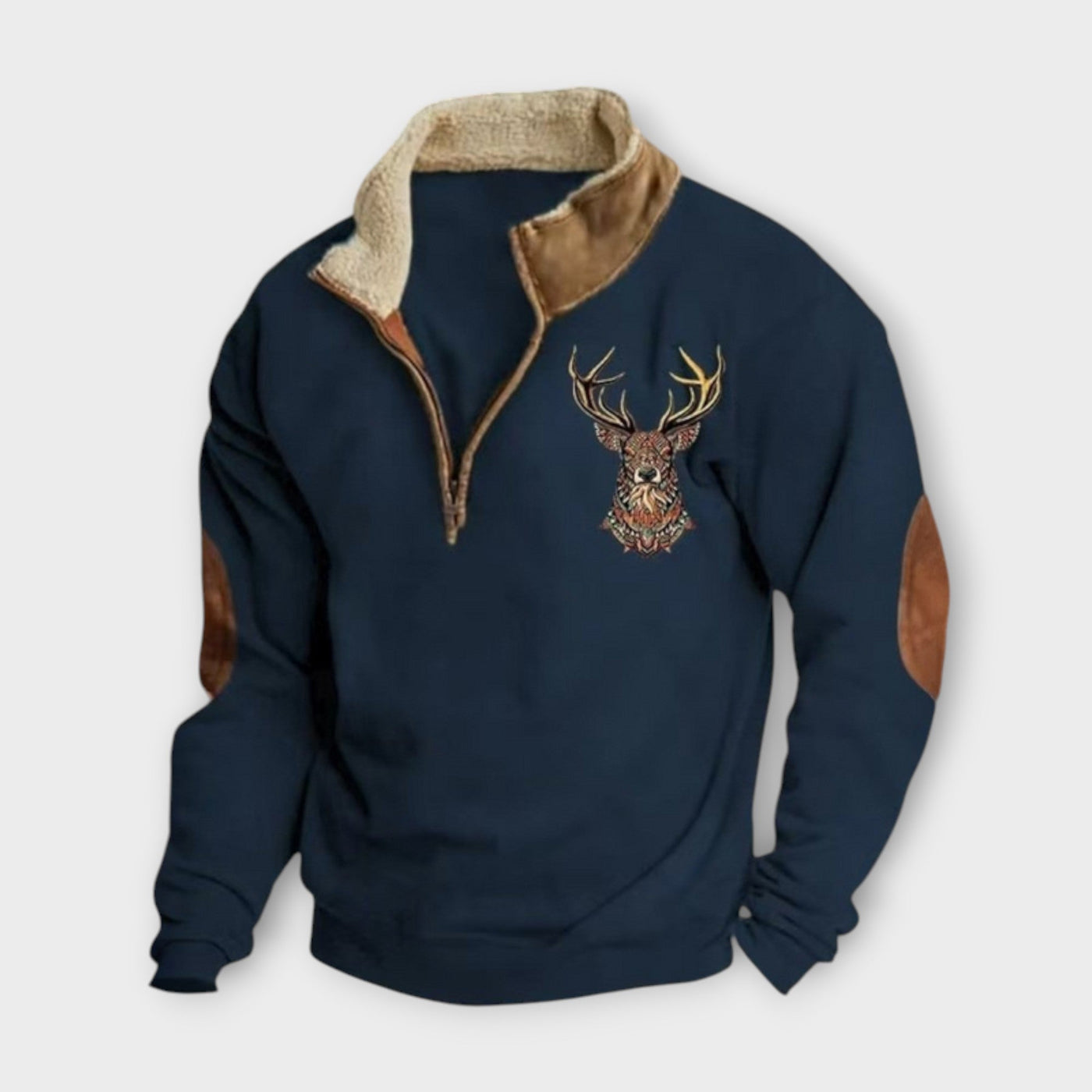 PAOLO™|MAGLIONE A QUARTO ZIP