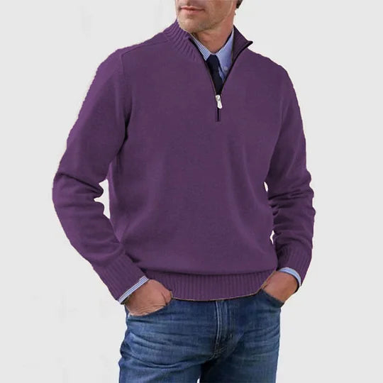Howard™ | Maglione raffinato con mezza zip