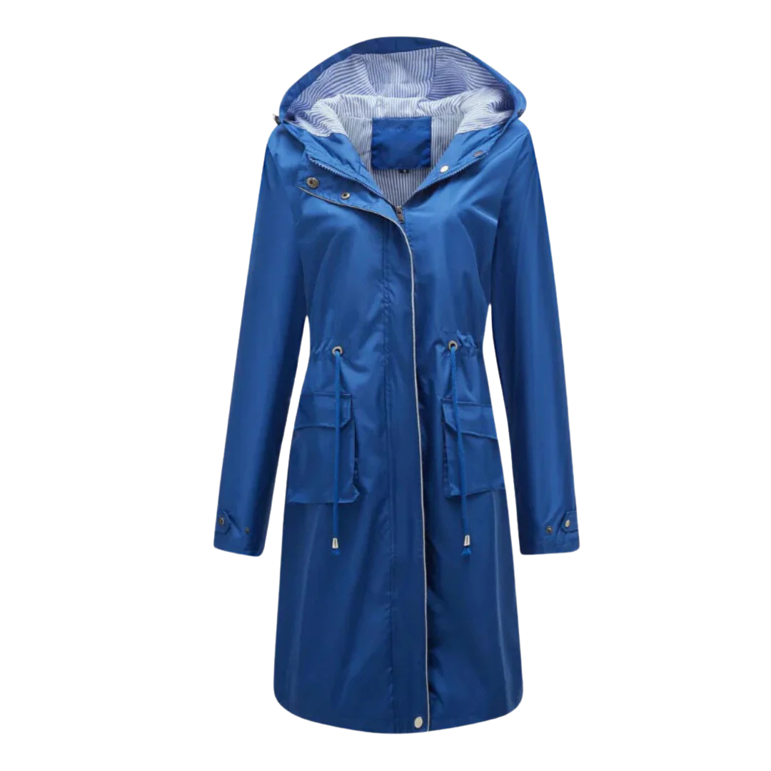 Naya™ Impermeabile Trench Coat con Cappuccio