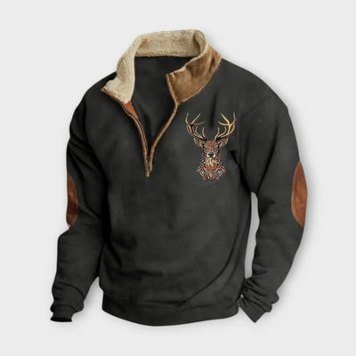 PAOLO™|MAGLIONE A QUARTO ZIP