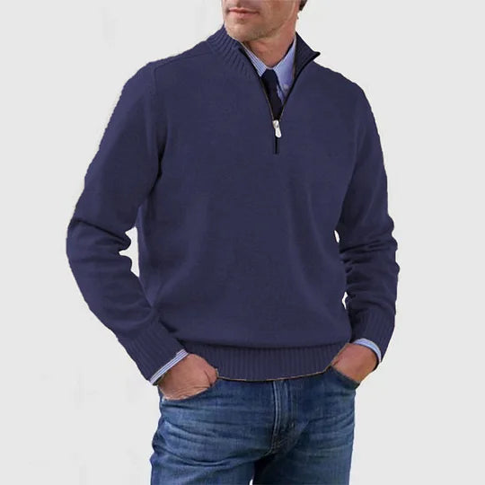 Howard™ | Maglione raffinato con mezza zip