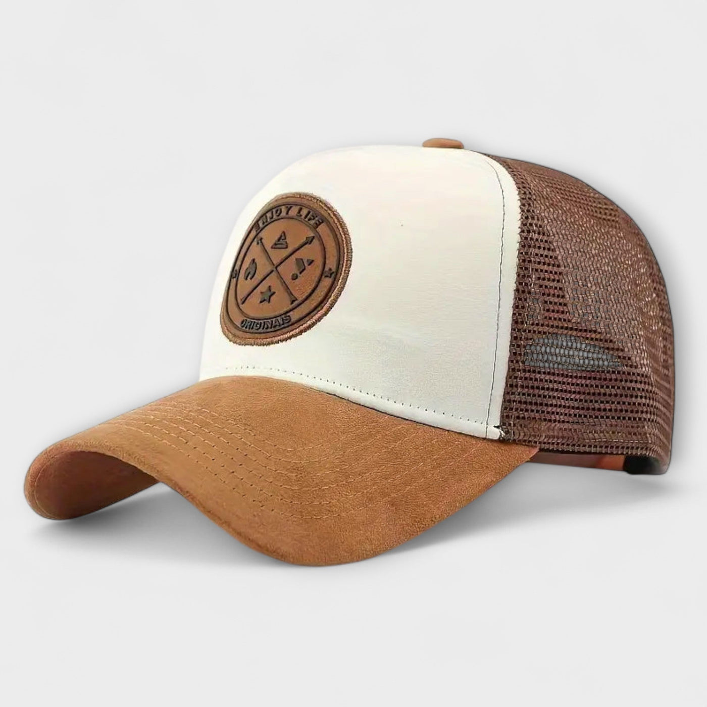 Cappellino Snapback in Pelle