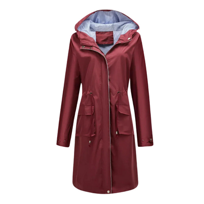 Naya™ Impermeabile Trench Coat con Cappuccio