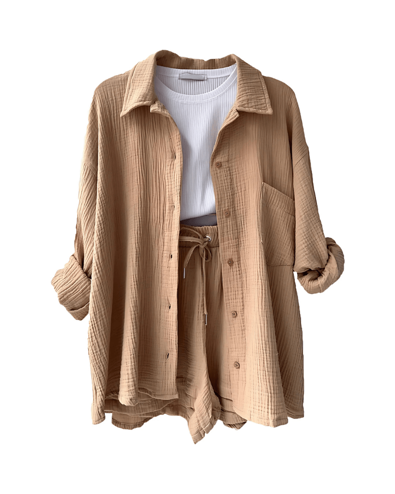 Set di pantaloni corti in cotone Maylee