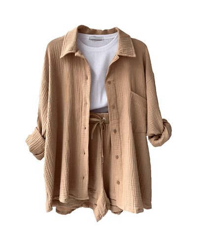 Set di pantaloni corti in cotone Maylee