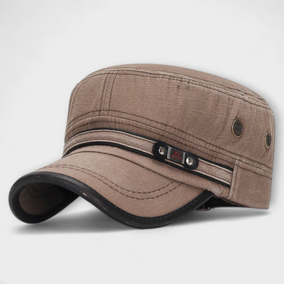 Cappello Piatto in Cotone Vintage