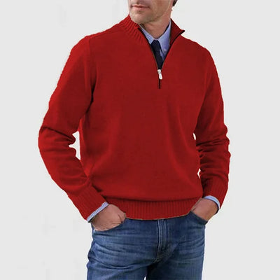Howard™ | Maglione raffinato con mezza zip