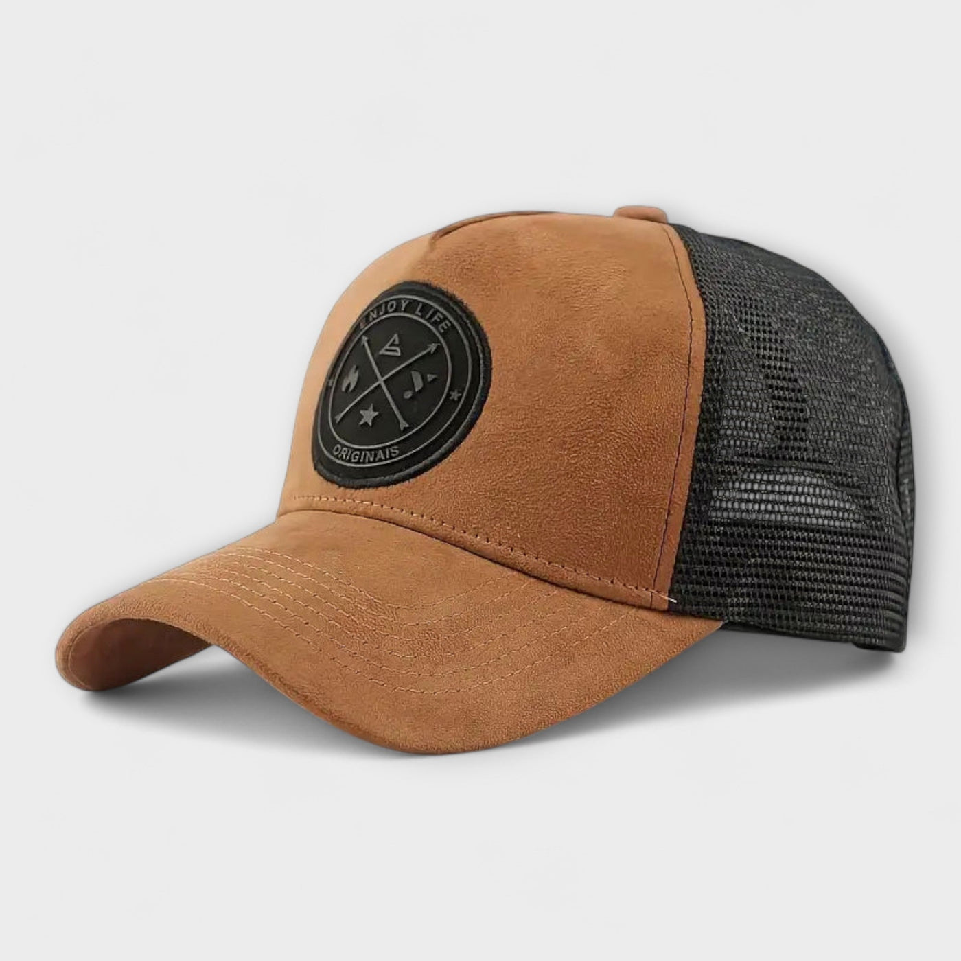 Cappellino Snapback in Pelle