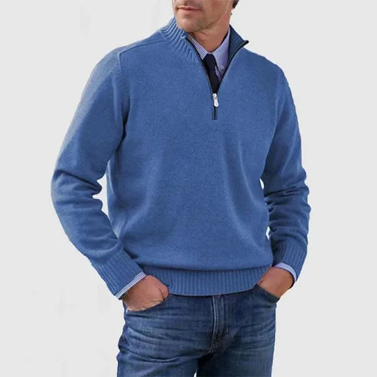Howard™ | Maglione raffinato con mezza zip