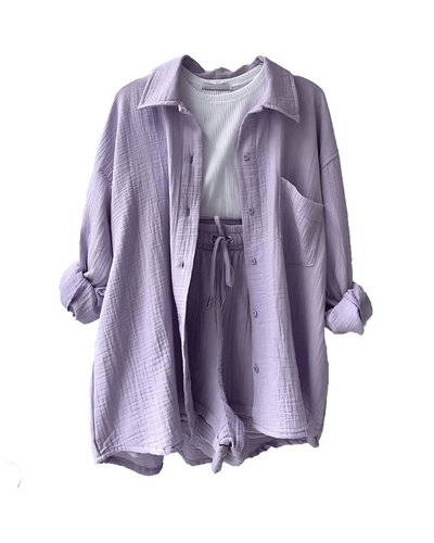 Set di pantaloni corti in cotone Maylee