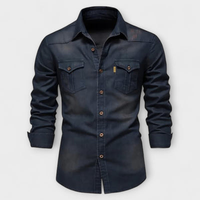 Camicia slim fit in denim