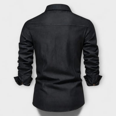 Camicia slim fit in denim