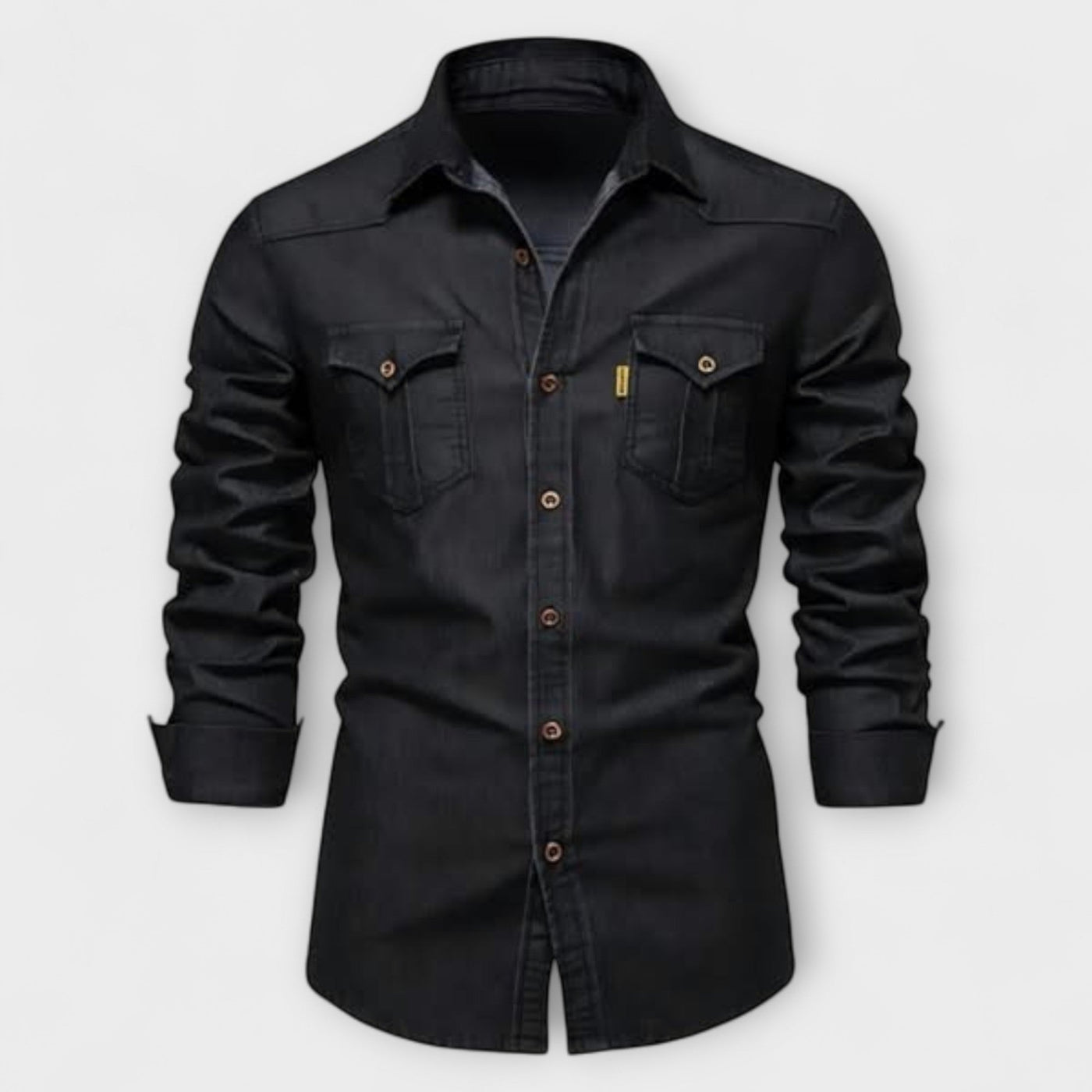 Camicia slim fit in denim