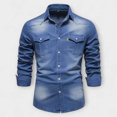 Camicia slim fit in denim
