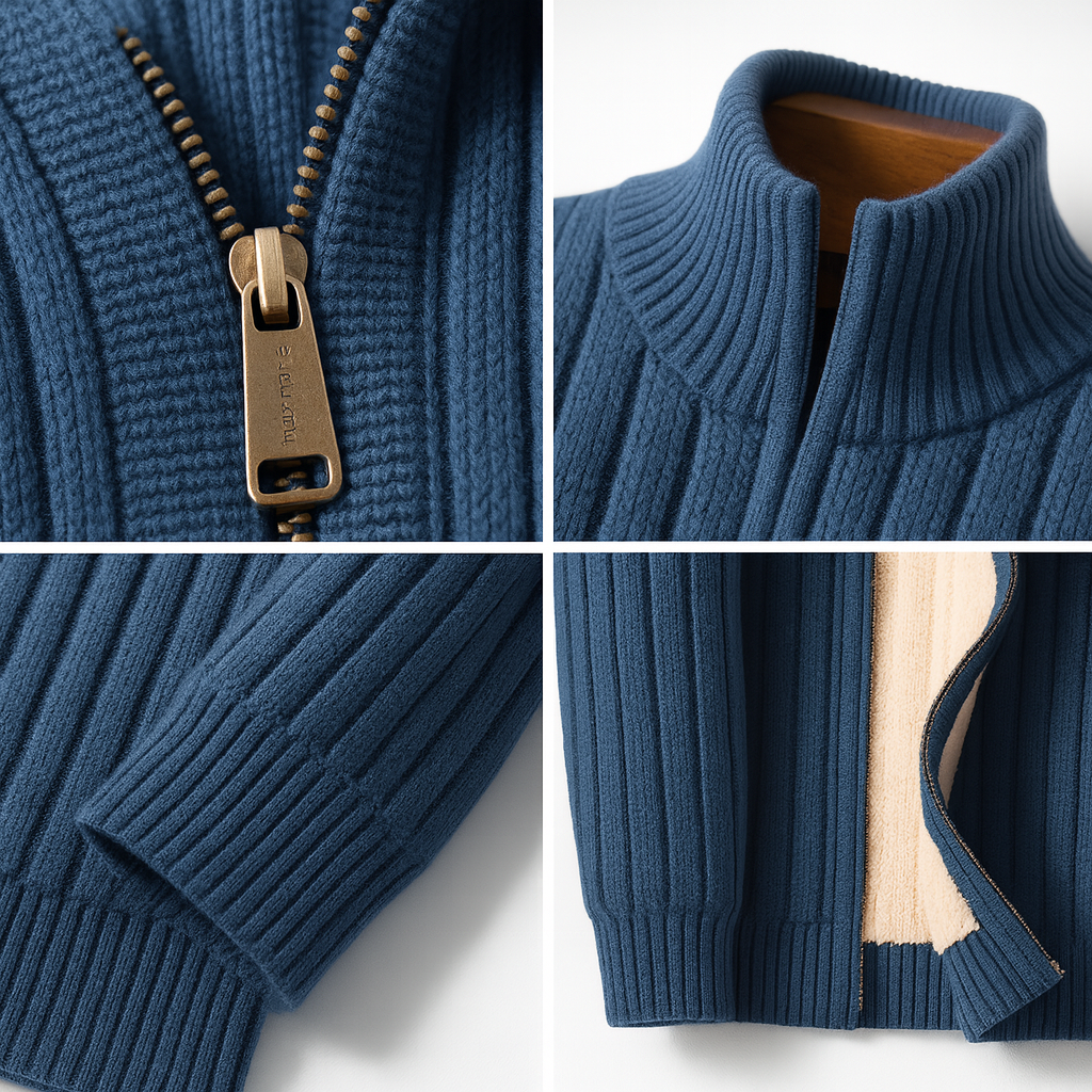 Jacob | Cardigan Zip in Cashmere Lussuoso