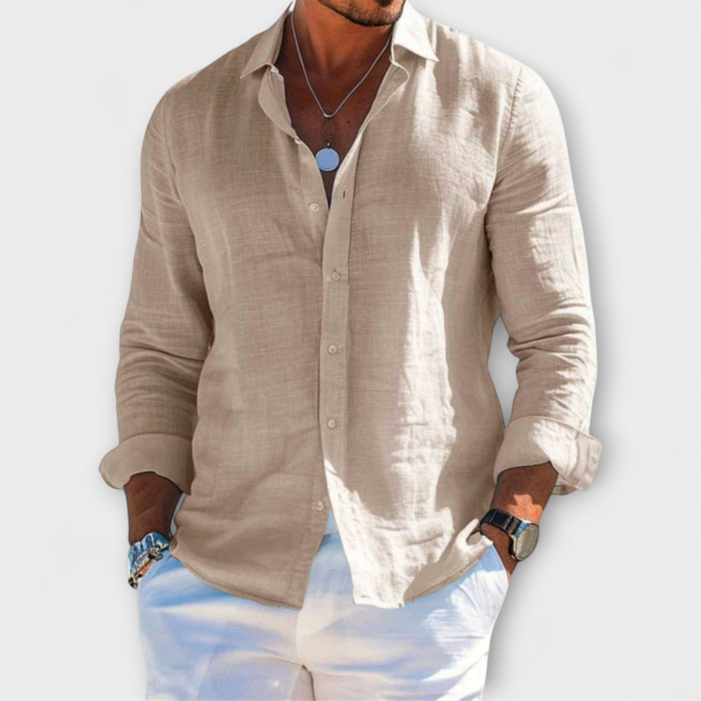 Camicia Elegante a Maniche Lunghe