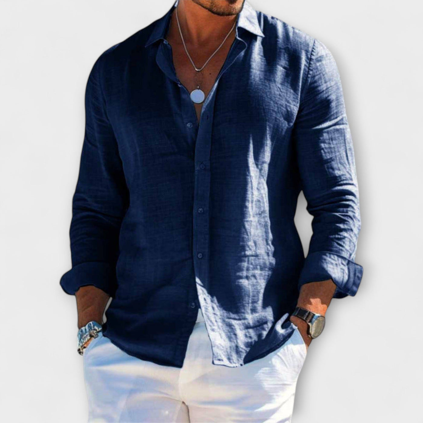 Camicia Elegante a Maniche Lunghe