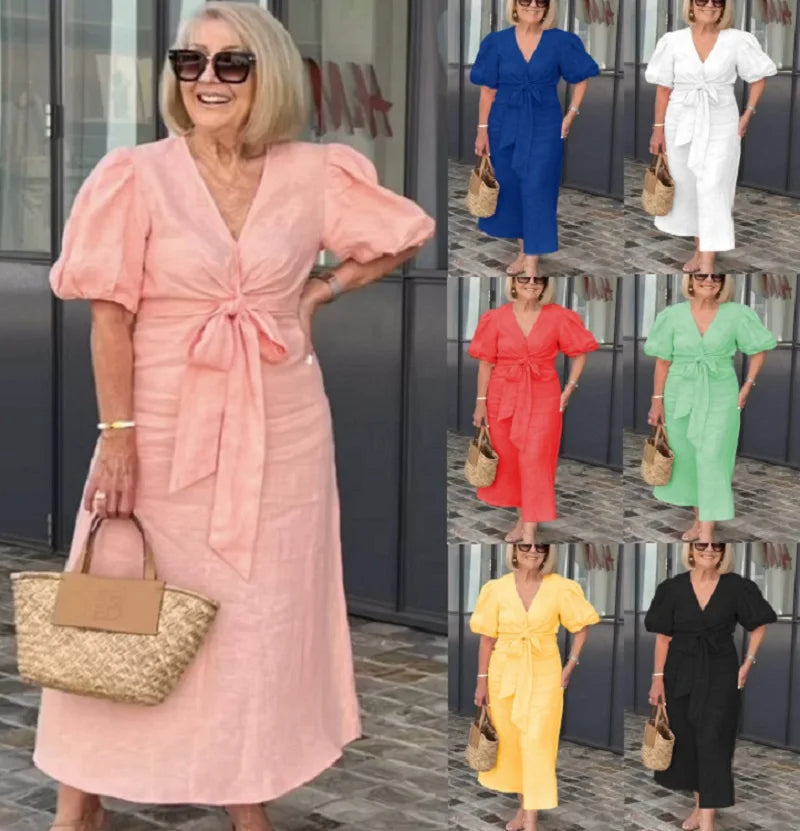 Elyza - Abito Elegante con Scollatura a V