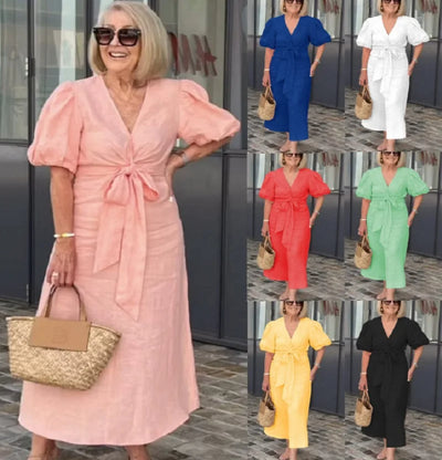 Elyza - Abito Elegante con Scollatura a V