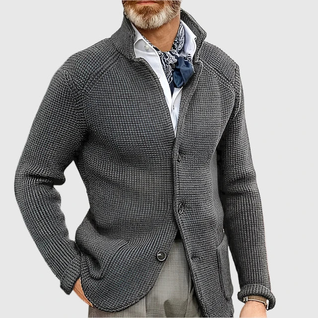 Cardigan Uomo Stile Retro Militare