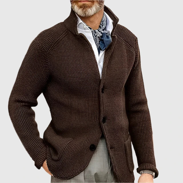 Cardigan Uomo Stile Retro Militare