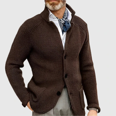 Cardigan Uomo Stile Retro Militare
