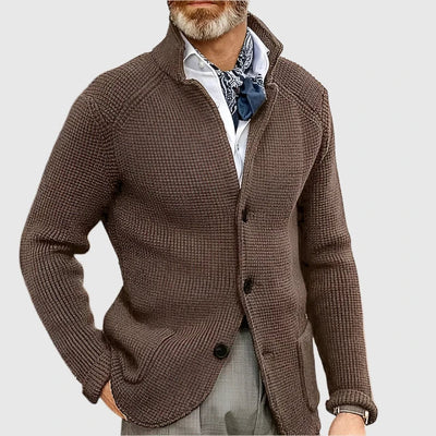 Cardigan Uomo Stile Retro Militare