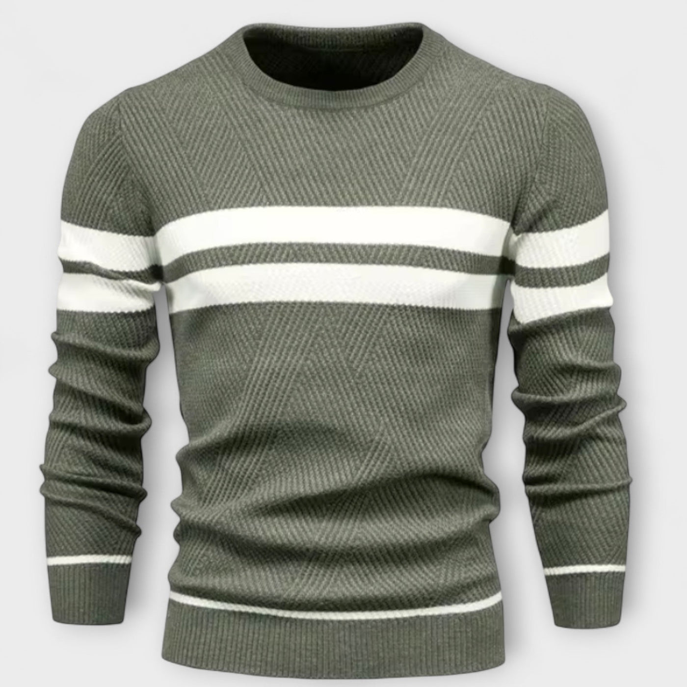MIRAVO | Maglione elegante da uomo con motivo a spina di pesce