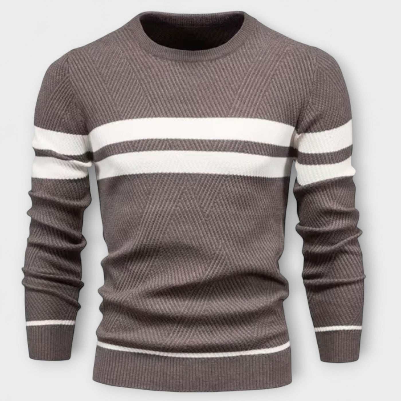 MIRAVO | Maglione elegante da uomo con motivo a spina di pesce