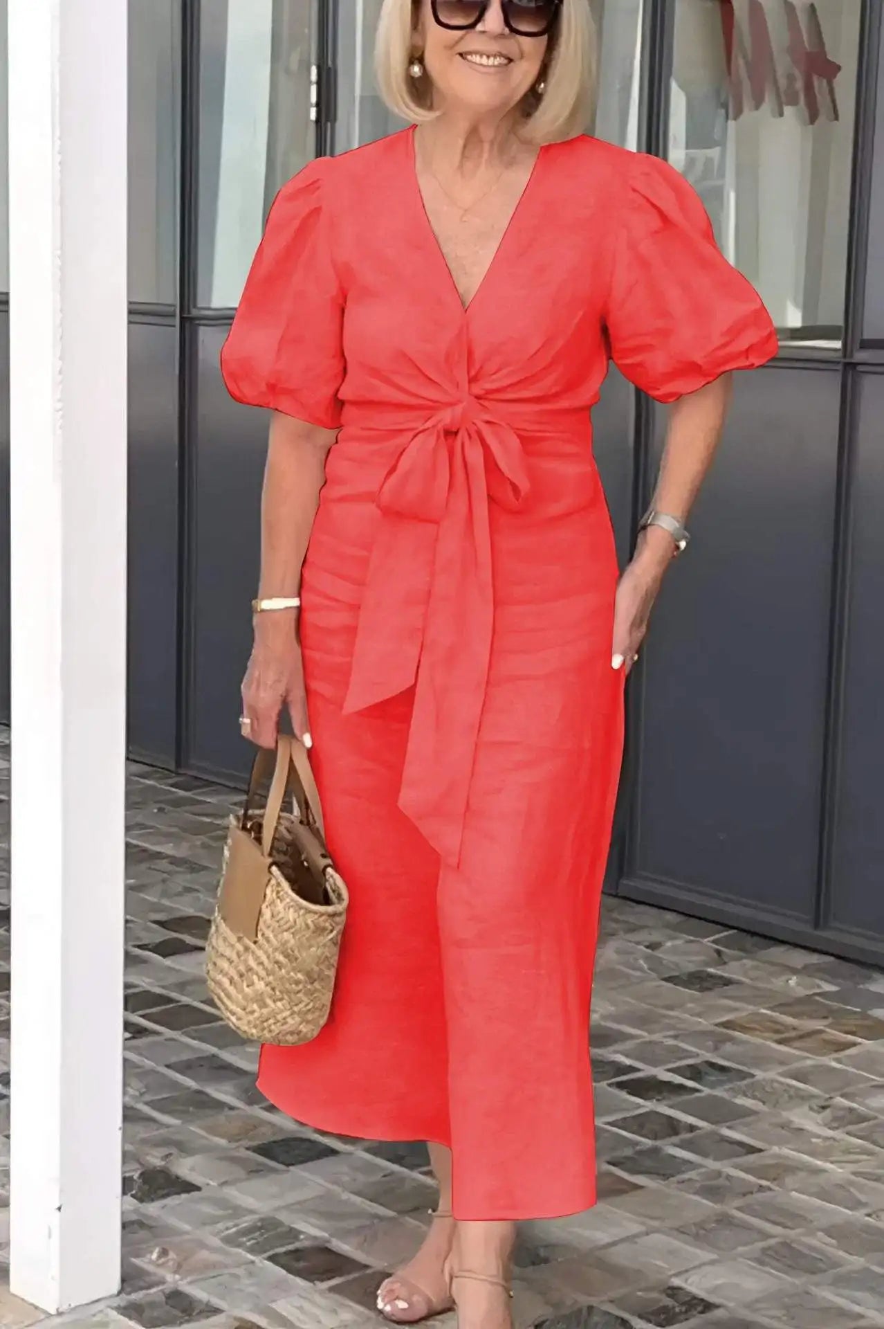 Elyza - Abito Elegante con Scollatura a V