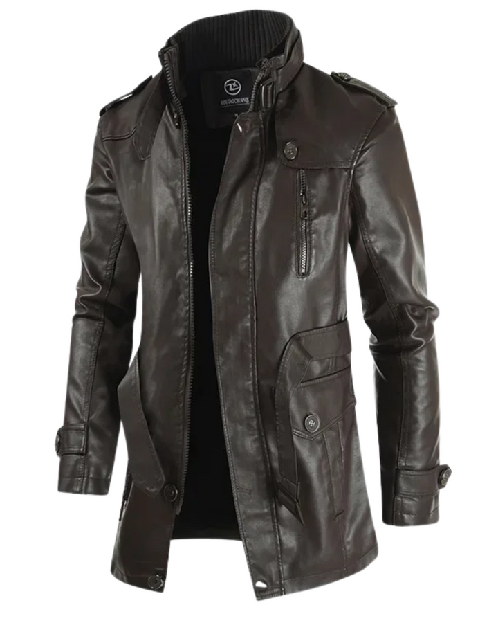 ANDRE™|GIACCA LUNGA ELEGANTE BIKER
