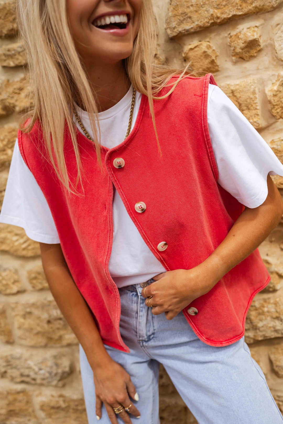 CARLA|GILET ESTIVO VINTAGE