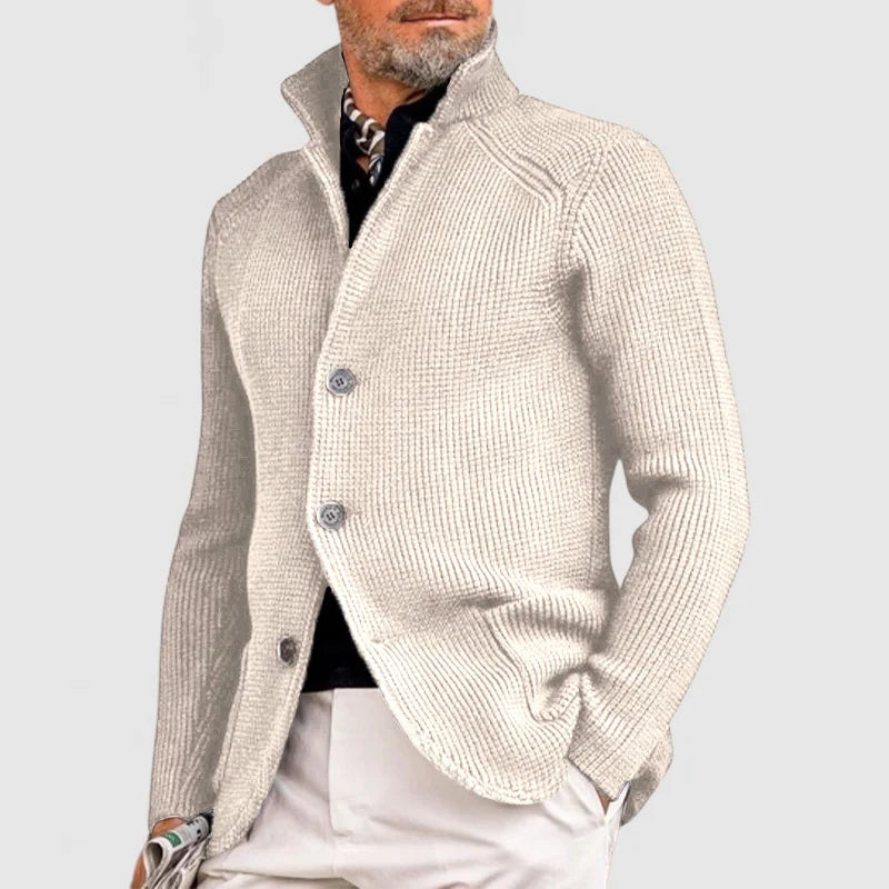 Cardigan Uomo Stile Retro Militare