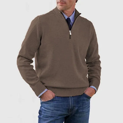 Howard™ | Maglione raffinato con mezza zip