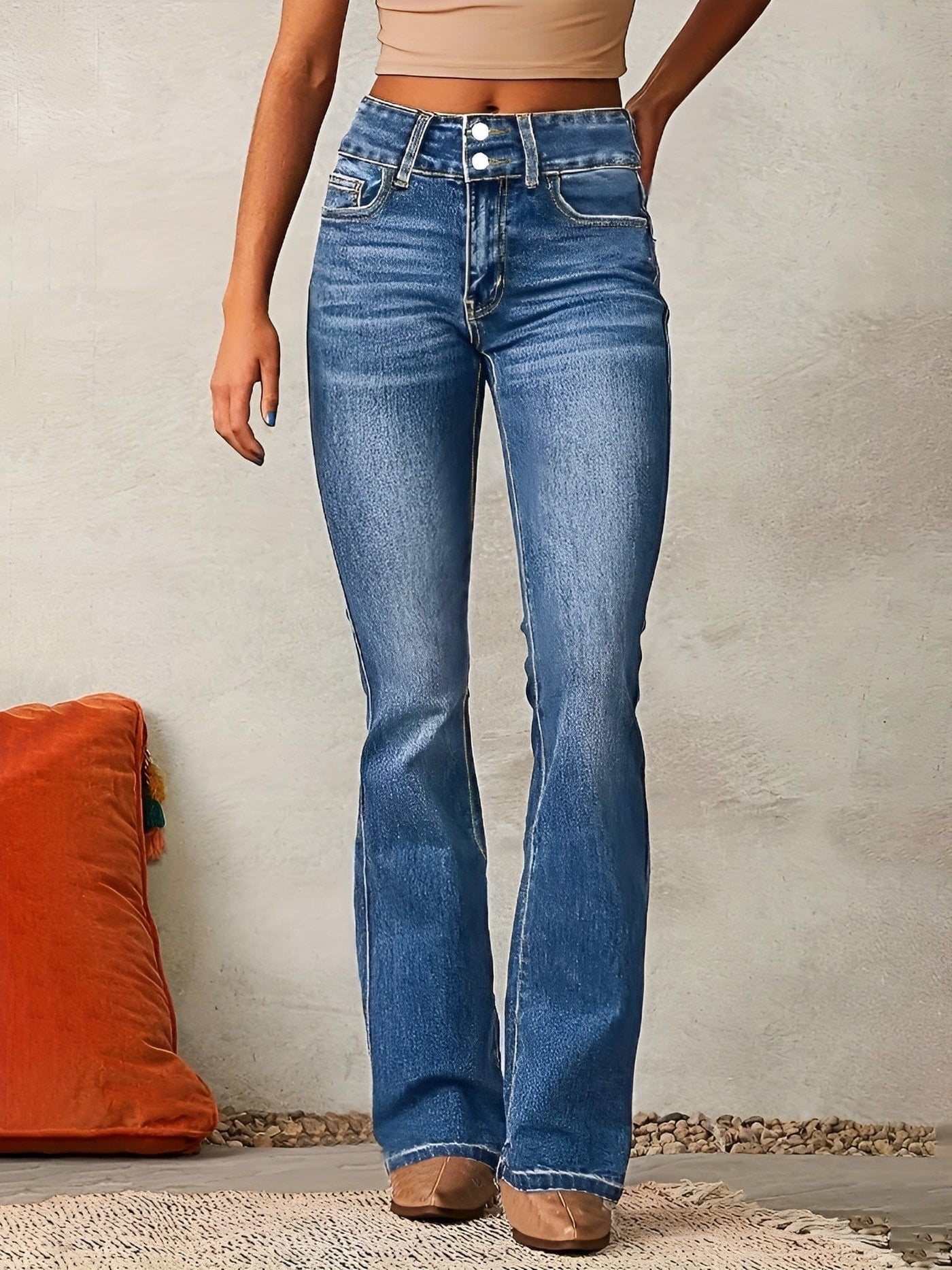 Jeans Flare a Vita Alta Ivana