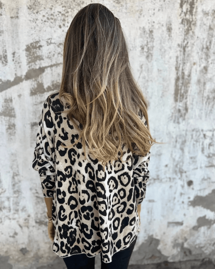 VERA™|TOP CASUAL LEOPARDATO