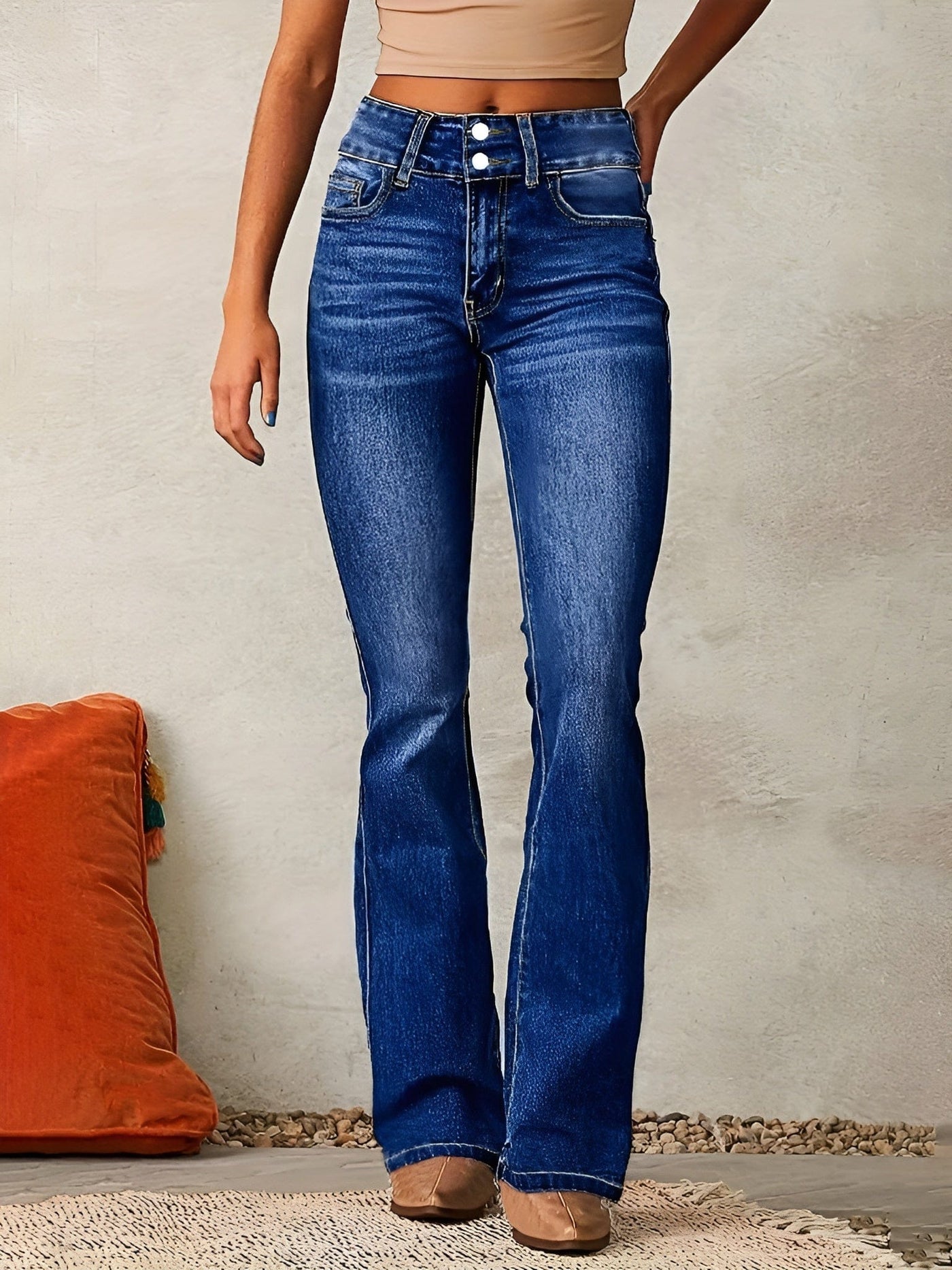Jeans Flare a Vita Alta Ivana