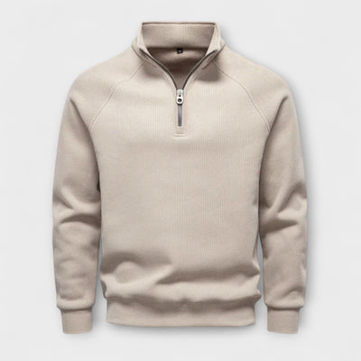 Édouard | Maglione con zip foderato in pile – calore, stile e fiducia per l'inverno