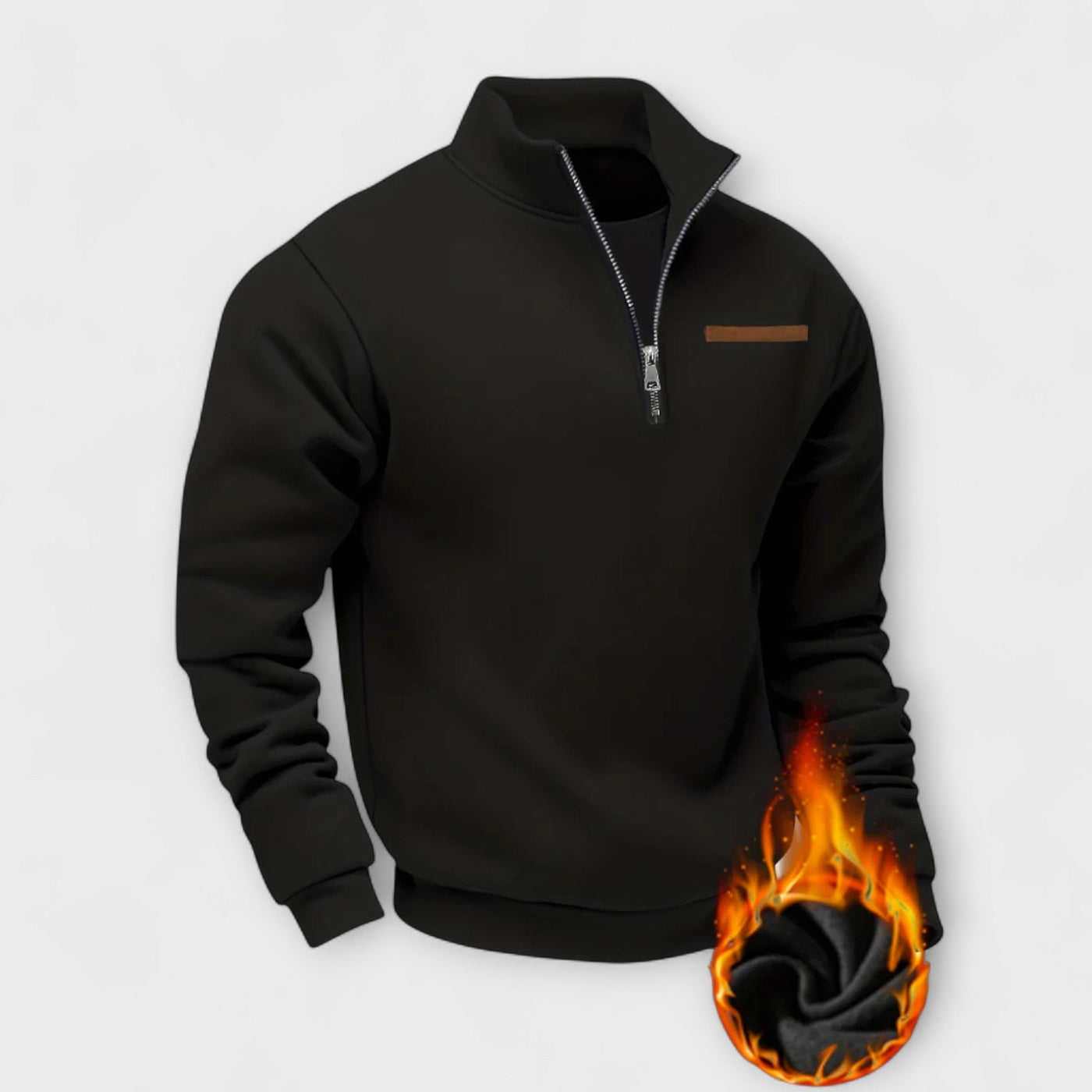 Henri | Felpa con zip termica – calore, comfort e stile sportivo