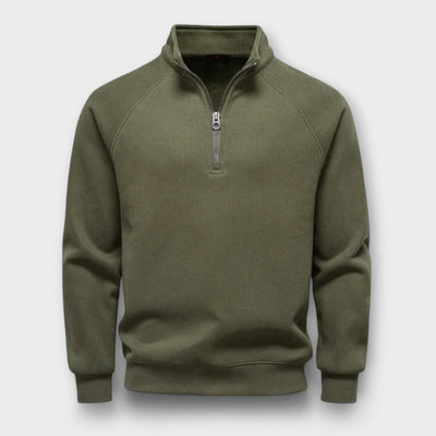Édouard | Maglione con zip foderato in pile – calore, stile e fiducia per l'inverno