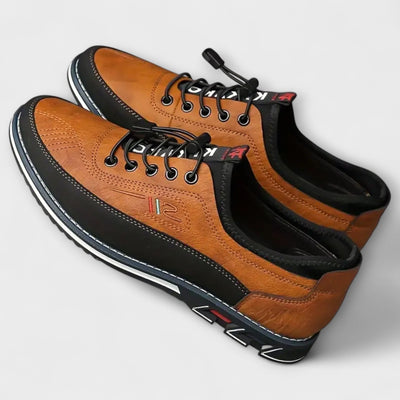 Scarpe Oxford in pelle lavorata