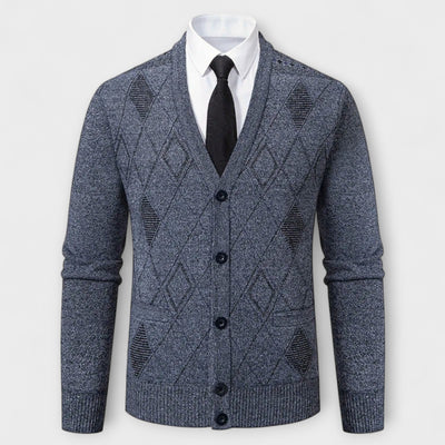 Preston™ – Cardigan a Maglia Diamante