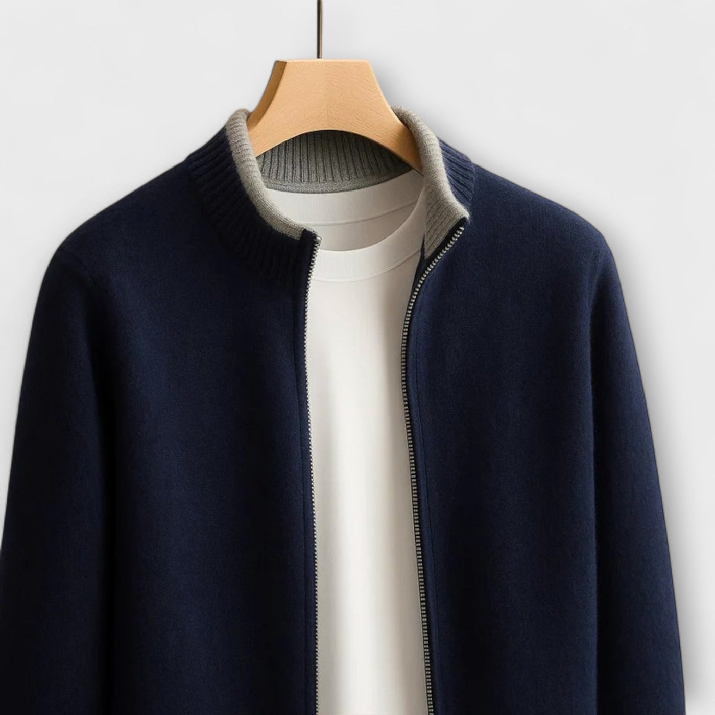 Giacca in maglia con zip